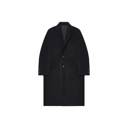 J.D.V Черное Унисекс Пальто
