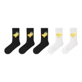 [5 пар] Черный + Черный + Черный + Белый + Белый