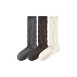 [3 пачки, жареная курица, мягкий, удобный ~] Темно-серый + Темно-кофейный + Молочно-белый