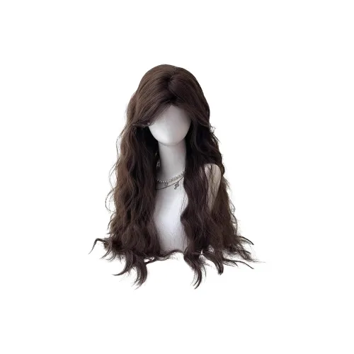 BEIQING Шерстяной завиток CENTER Разделённая чёлка Водная рябь Женская парик Высокая температура Пряжа