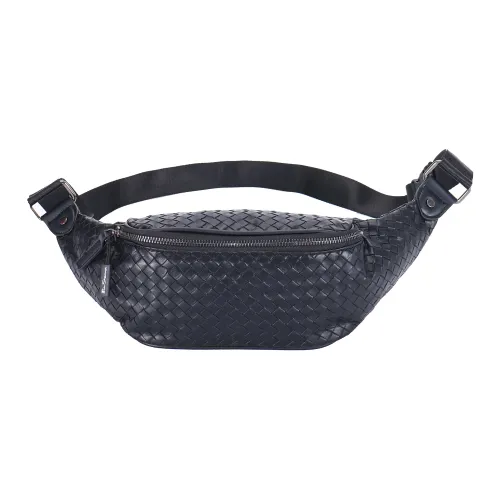 BEN SHERMAN Сумка через плечо из ПВХ унисекс ткань вязаная черный