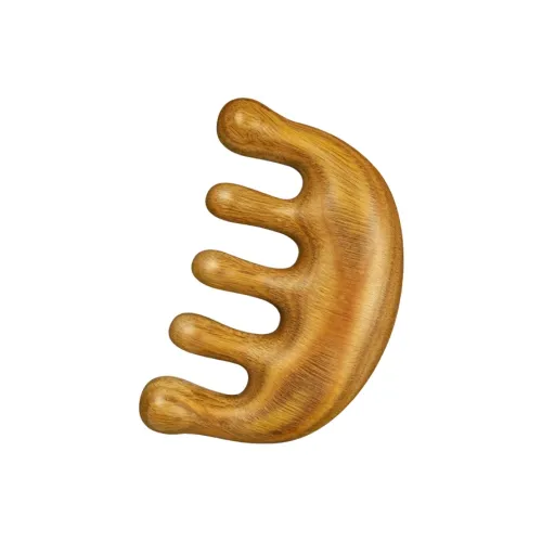 YOUWANGGU Золотистый Сандаловое дерево Деревянный Гребень Инструменты для тела