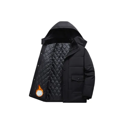 ZUOAN С капюшоном хлопковый пуховик мужской