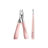 [Звезда Туманно-розовый] Улучшенный набор ножниц из кожи с 2 частями (стиль Seiko, несколько лезвий для резки)