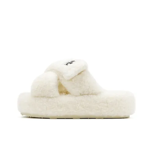 TRAPAR WAVES Перекрестные Пушистые Тапочки Женские
