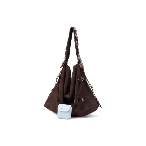 LINLIYOUMAO Сумка через плечо из синтетической кожи стандартная женская коричневая