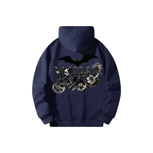 W9H2 Темно-синий Синий Унисекс Свитшоты