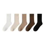 [5 Пачек] Утолщенный Твил Белый + Бежевый + Хаки + Темно-Кофейный + Черный