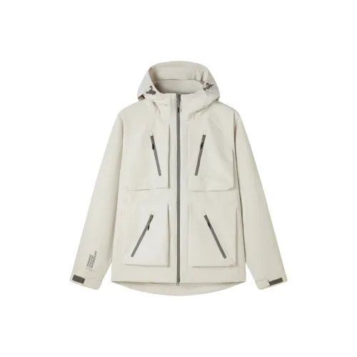 OUTDOOR PRODUCTS Ветрозащитный Дышащий Термический Ветровка Мужской Свинец Белый