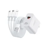 [Двойной порт быстрой зарядки] Кабель зарядки 1,2 м + кабель 1-3