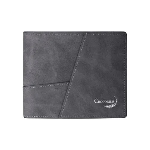 Крокодил Синтетическая кожа Кошелек Стандартный Мужской Градиент серый