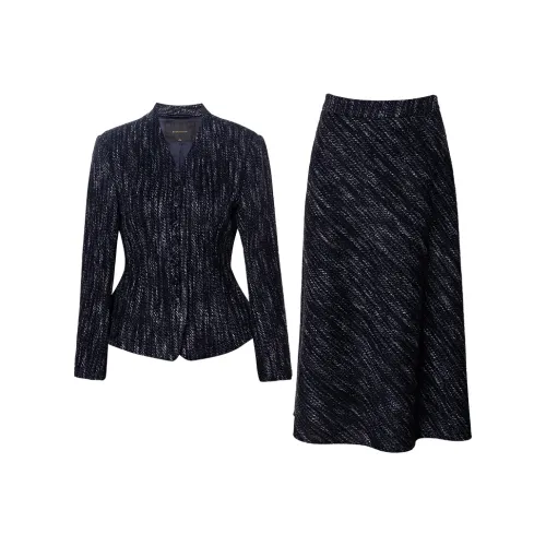ROEYSHOUSE Темно-синий женский комплект с юбкой