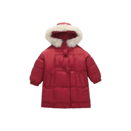 ZUANHOU Красный пуховик KIDS пуховые куртки