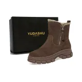 Хаки [Полная коровья кожа, утолщенная термическая, чистый австралийский меховая подкладка]