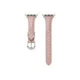 Розовый с серебряной пряжкой.