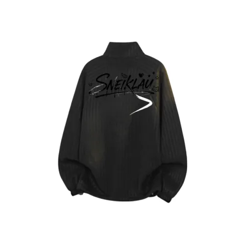 SNEIKLAU Черный Унисекс Свитшоты