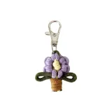 Фиолетовый цветочный шарм