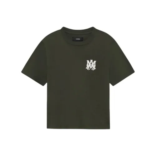 AMIRI Армия Зеленая Женская T-Рубашка