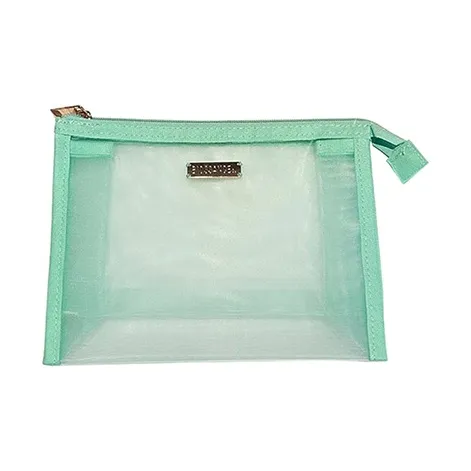 BIOSSANCE Зеленая сетка косметичка с карманами