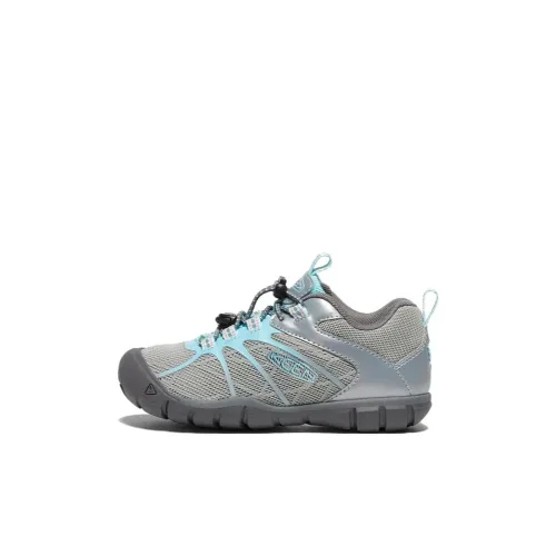 KEEN Chandler 2 Slip-Resistant Низкий Топ Детская Туристическая Обувь Синий Серый для Дети Возрастом 3-7 Лет