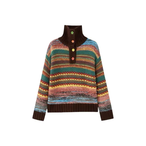 KYKW Оранжевый Розовый Полосы Унисекс Трикотаж