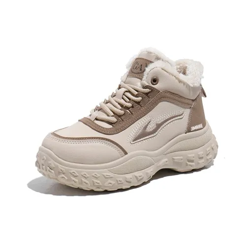 JINMAIWANG Высокие топы с толстой подошвой женские