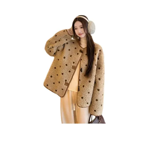 Langqing Velvet Feel Пальто Женское