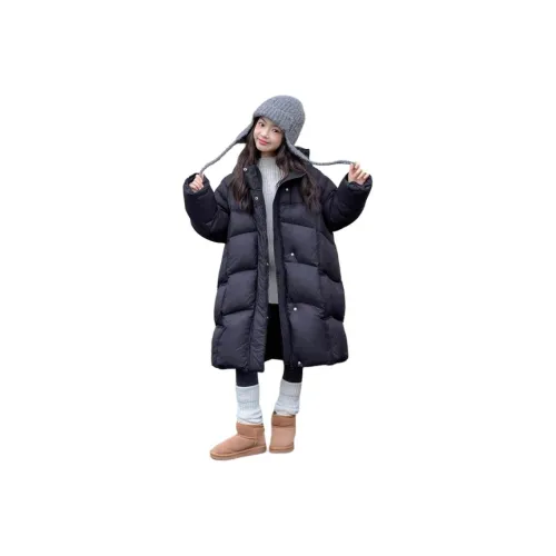 MUMUWU HOUSE Черный KIDS Пуховики