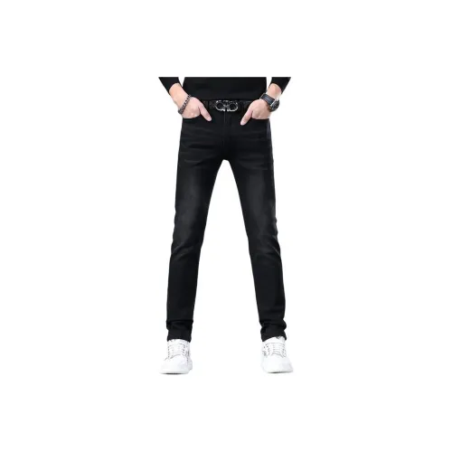 CHAOZHANGGUI Мужские черные джинсы