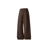 [Флисовая подкладка] Кофейный (Непрерывный Счастливый Логотип на штанах)