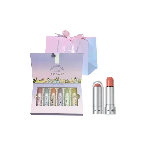 QIBEST Цирк Парк развлечений Lip Balm Набор Велюр 6 пар Студенты Девичий Дешевый Маленький Румяна Stick Комбинация