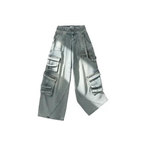 ZHEYUAN Blue Unisex Jeans ZHEYUAN Синий Унисекс Джинсы