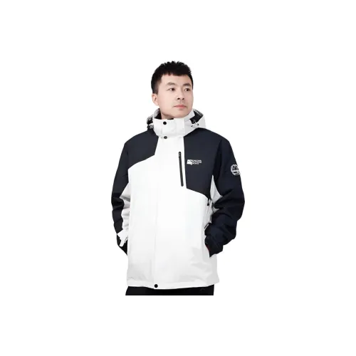 QIAODAN Дымчатый Белый Черный Мужской Тренч