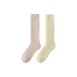 [2 пачки, однотонный теплый флис] Овсяный + Молочный белый