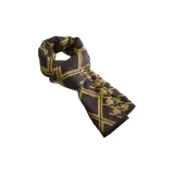 Ромб Гусиная лапка - Желтый Серый