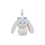 Брелок "Кролик" конфетного цвета, белый снег, кролик