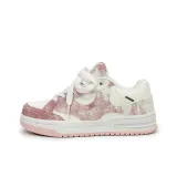 Белая Розовая Без подкладки Обувь