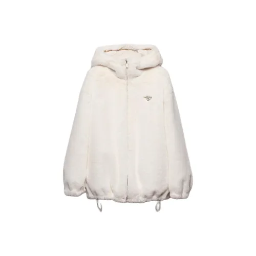 PRADA Белый Женские Бархатные Куртки