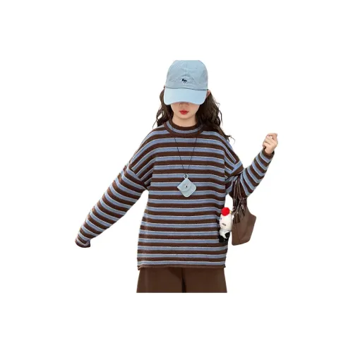 FORHUG Синие Коричневые Свитера для школьного возраста