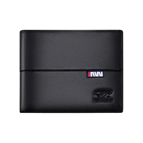 SEPTWOLVES Кошелек из коровьей кожи стандартный мужской черный