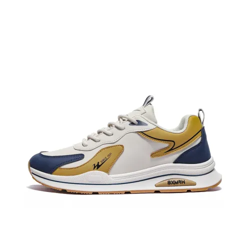 Binary Амортизация Покрытие Oтскок Дышащий Противоскользящий Низкий Топ Повседневная обувь Мужская