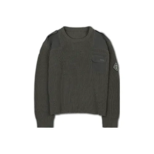 SOD Co. Потертый трикотаж унисекс серый зеленый