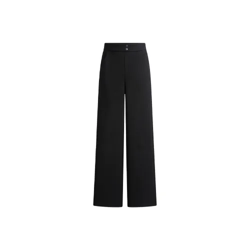 LEIDUO Черные флисовые женские повседневные штаны