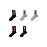 (Мода Носки 5 Упаковка) HOPE Черный 1+SUNNY Черный 1+Dream Черный 1+HOPE Серый 2