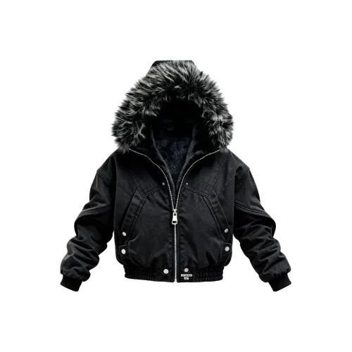 UNthemed Черный Серый Цвет Унисекс Пуховики