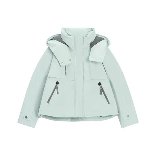 PIANDUAN Светло-синий женский пуховик