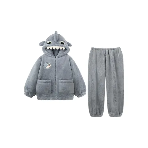 QIAOYUN Серый Мужской Пижамный Комплект