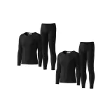 2 комплекта (черный + черный) двойное отделение, утолщенный/с флисовой подкладкой, термоизоляционный