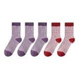 [5 пар] Фиолетовый 3 - Красный 2