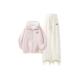 Светло-розовый (Бархат Dream Shadow Логотип на груди) + Экрю (Бархат Dream Shadow Логотип на штанах)